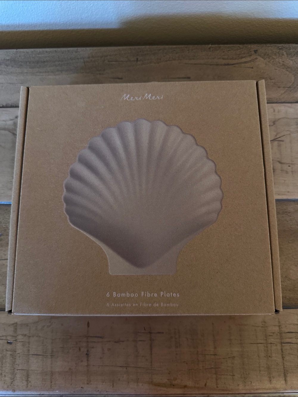 Meri Meri Bamboo Plate Set (Shell shaped)